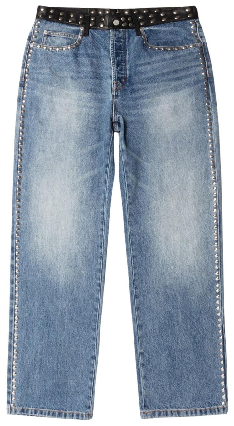 Stussy x Wales Bonner Studded Jean Washed Blue