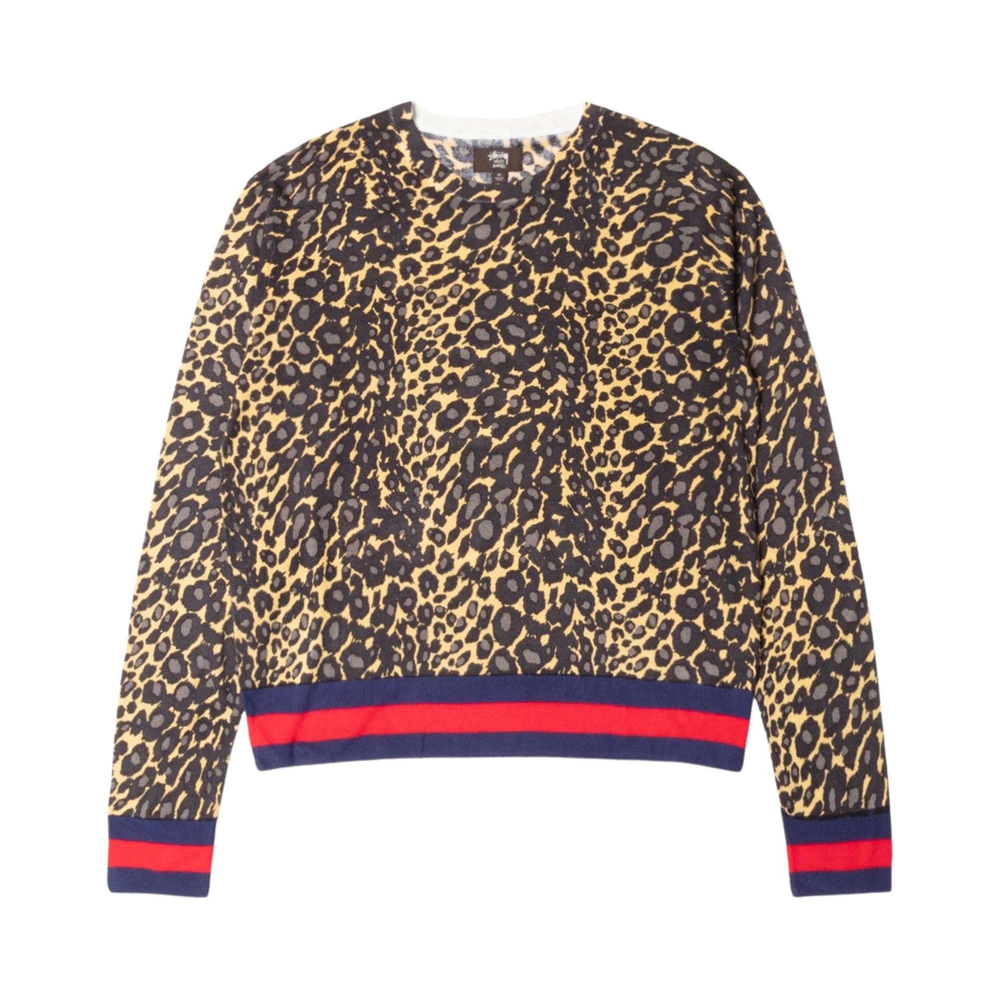 トップス STUSSY WALES BONNER LEOPARD SWEATER WALES BONNER COLLECTION – Stüssy Canada