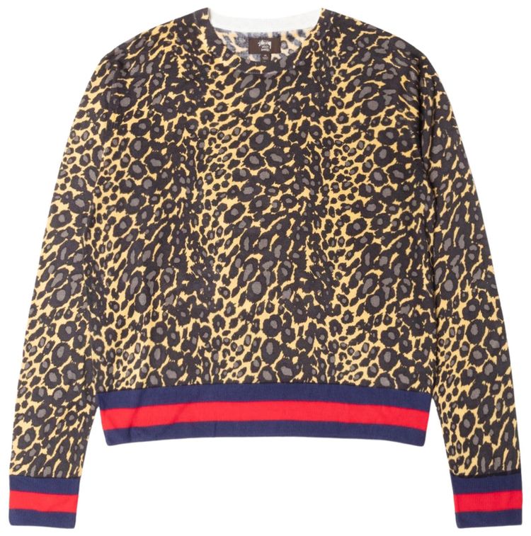 Stussy x Wales Bonner Leopard Sweater Golden