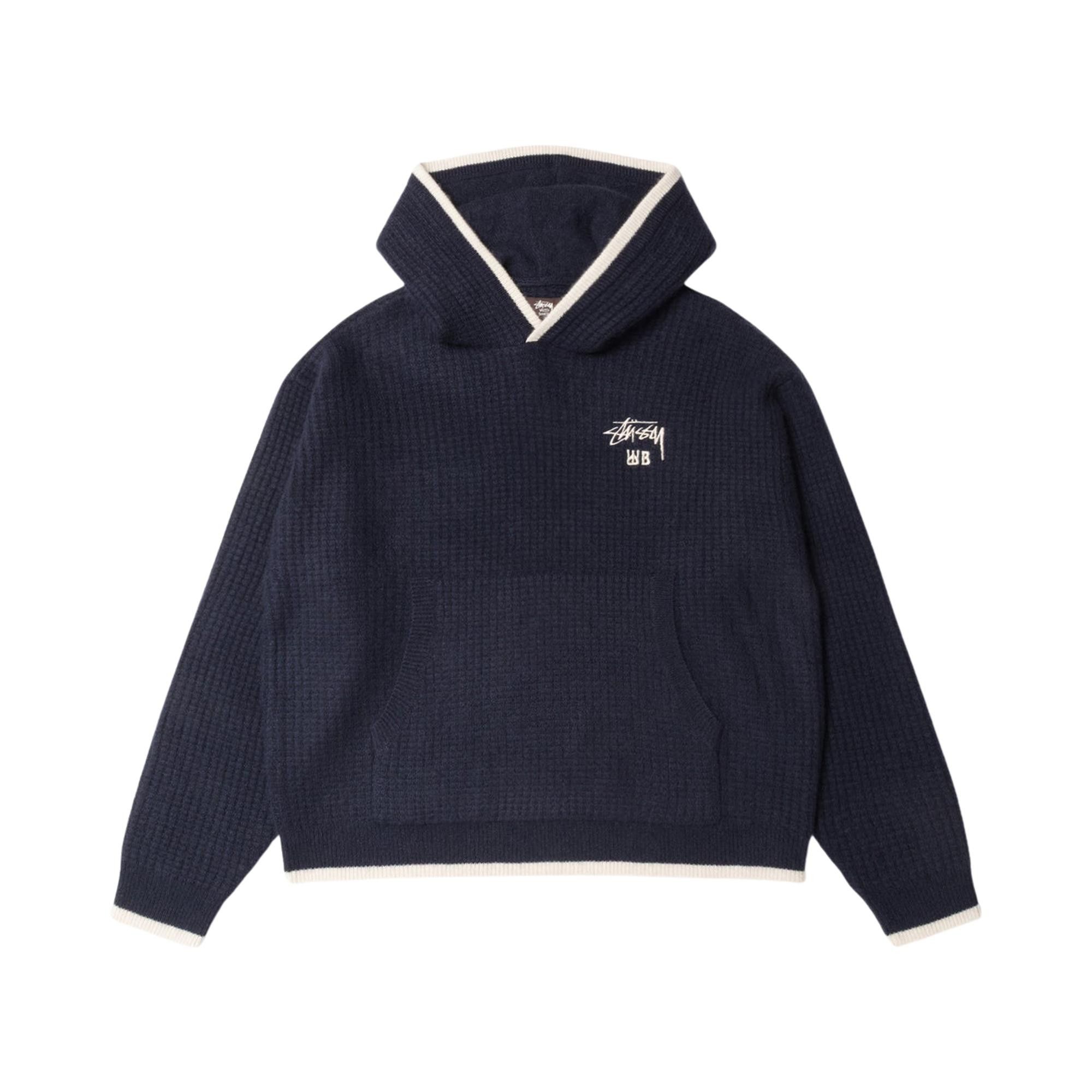 Buy Stussy x Wales Bonner Cashmere Hoodie 'Navy' - 317017 NAVY | GOAT