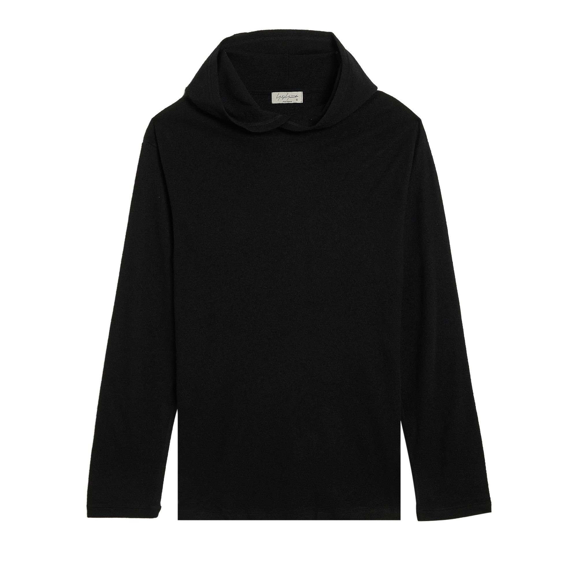 Buy Yohji Yamamoto Pour Homme Hooded Long-Sleeve Shirt 'Black