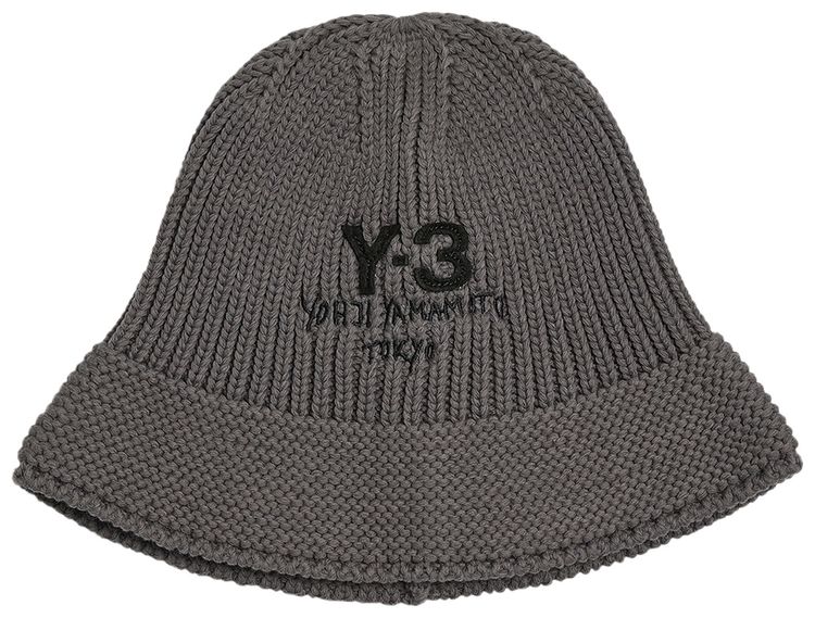 Y 3 Knit Bucket Hat Grey