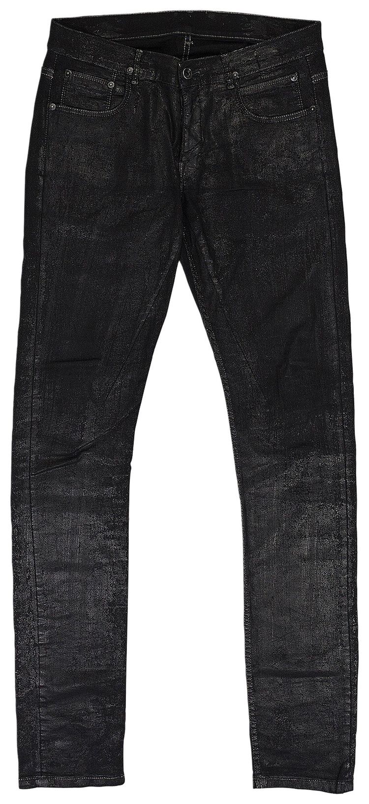 Rick Owens DRKSHDW Detroit Cut Trousers Black Scrub Denim