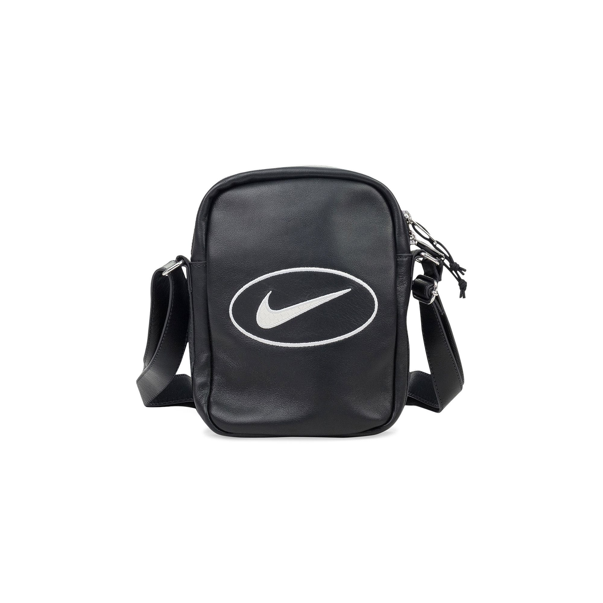 Buy Nike Leather Shoulder Bag 'Black' - HJ7964 045 | GOAT