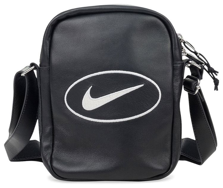 Nike Leather Shoulder Bag Black