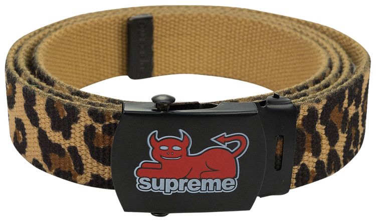 Supreme Leopard Print Belt Leopard