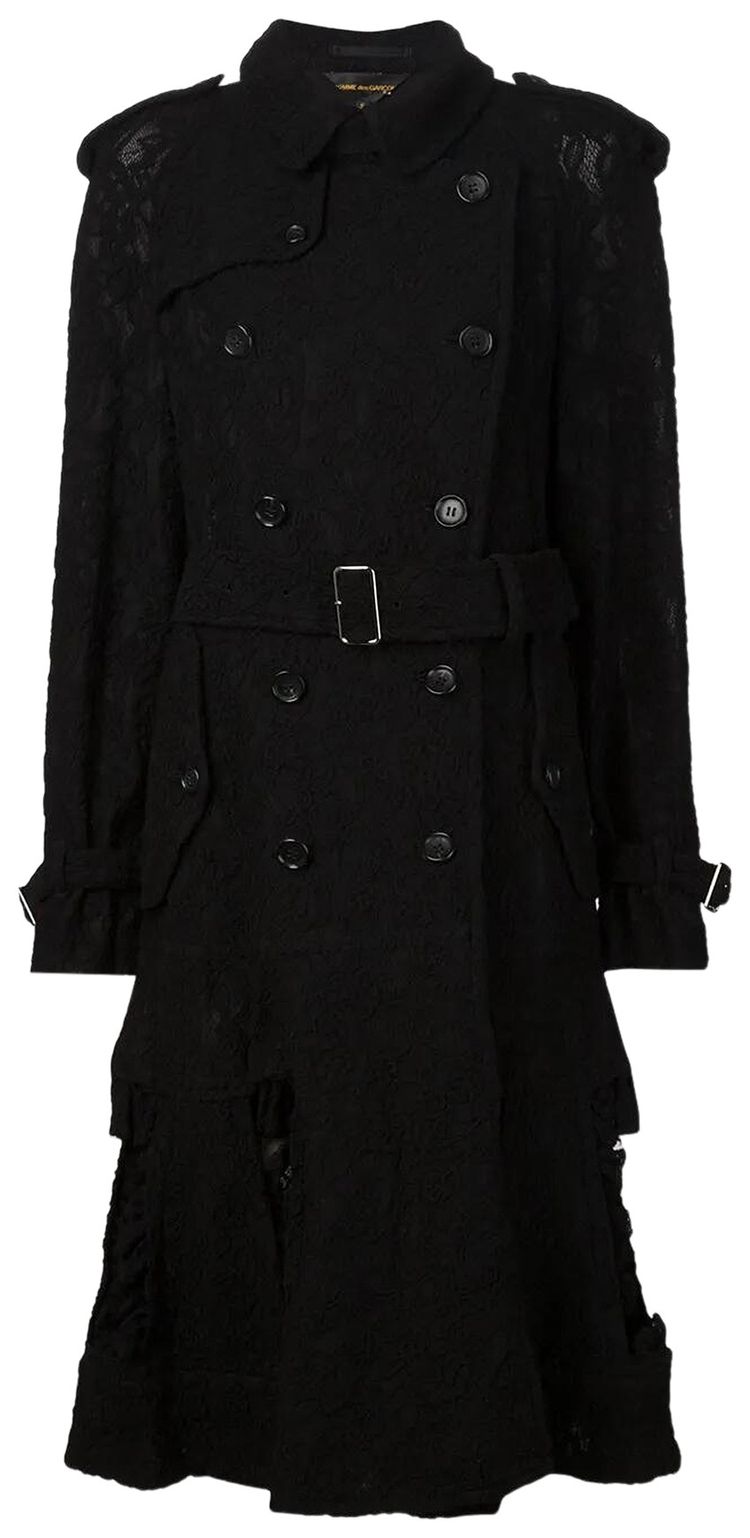 Comme des Garcons Loose Bell Sleeves Coat Black
