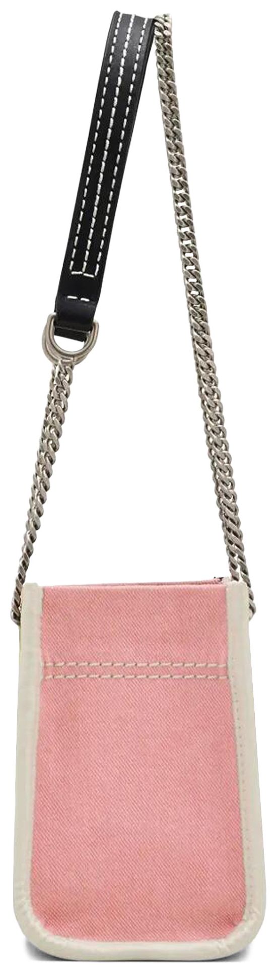 Marc Jacobs The Crossbody Denim Chain Tote Bag Ribbon Pin
