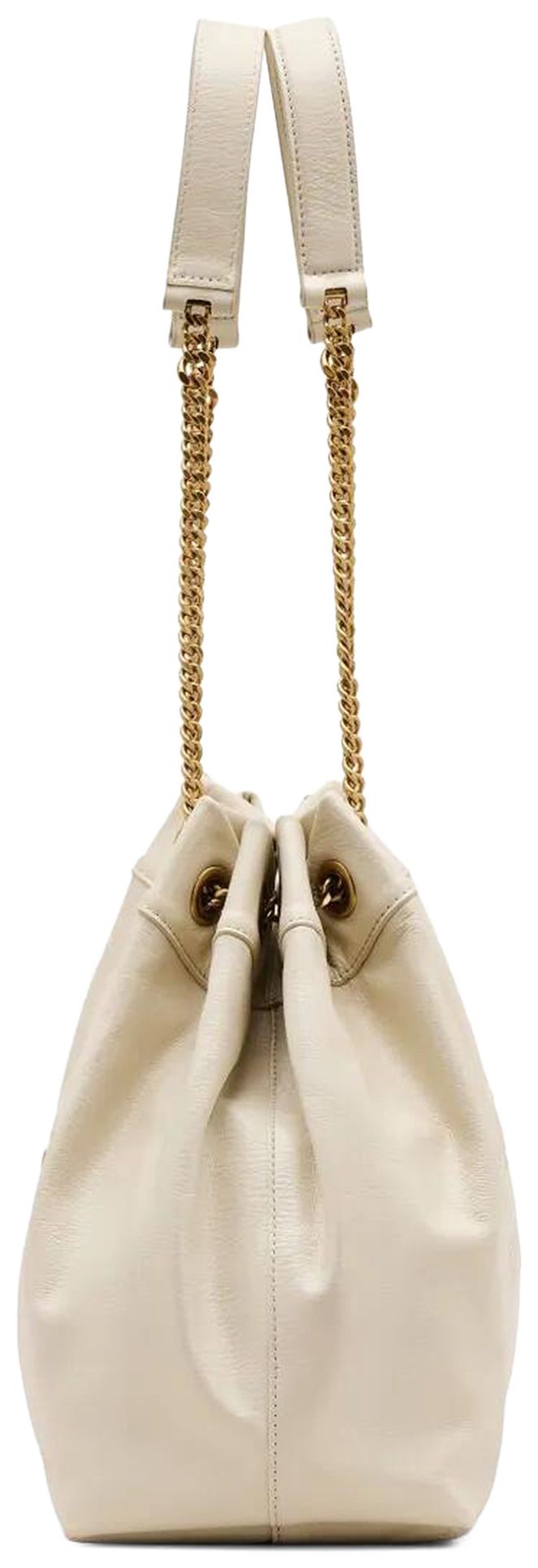 Marc Jacobs The Large Leather Chain Sack Bag Cloud White