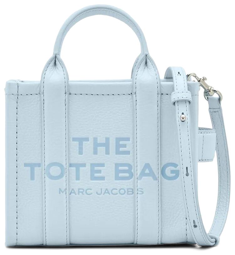 Marc Jacobs The Crossbody Leather Tote Bag Cloud Blue