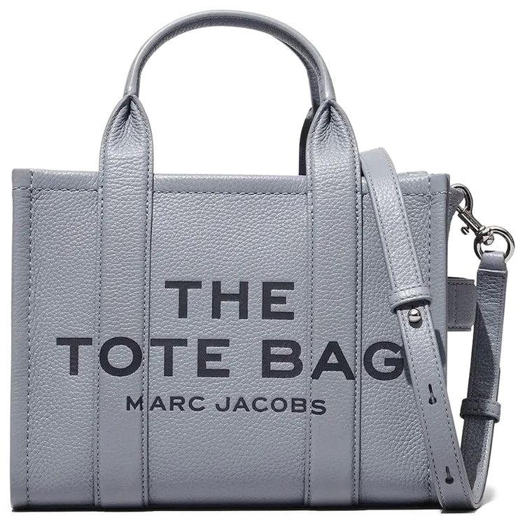 Marc Jacobs The Small Leather Tote Bag Wolf Grey