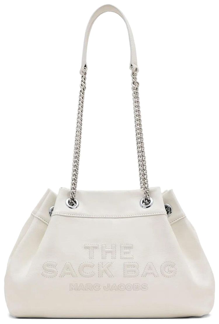 Marc Jacobs The Chain Sack Leather Bag White