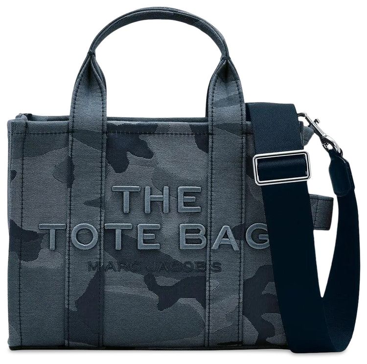 Marc Jacobs The Small Camo Jacquard Tote Bag Blue Multicolor