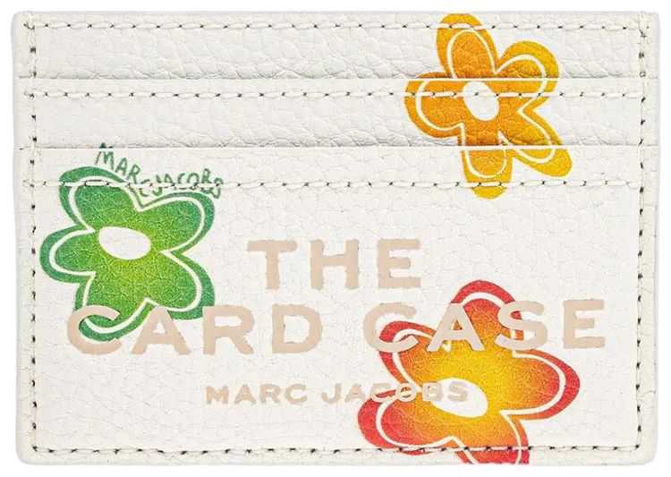 Marc Jacobs The Wild Leather Card Case White Multicolor