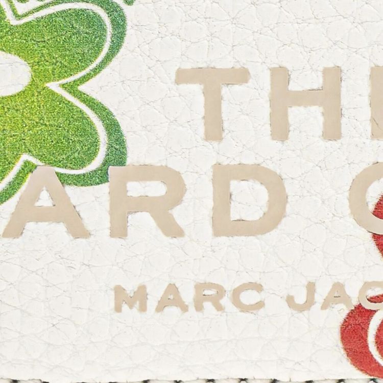 Marc Jacobs The Wild Leather Card Case White Multicolor