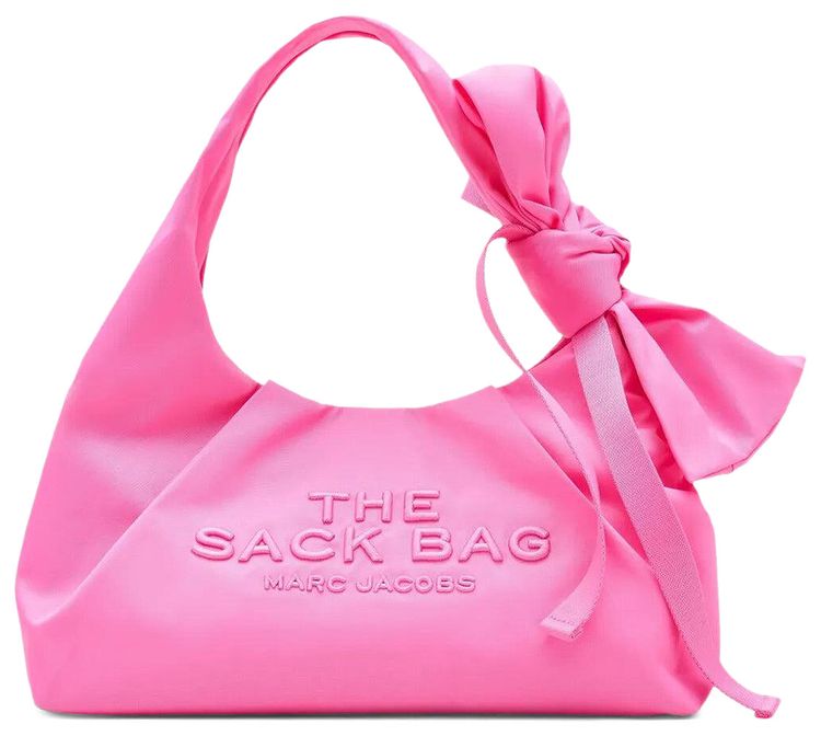 Marc Jacobs The Sack Nylon Bow Sack Bag Bow Pink