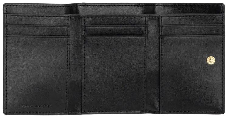 Marc Jacobs The Trifold Leather Wallet Black