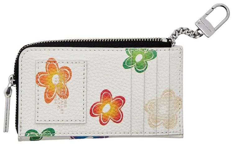 Marc Jacobs The Top Zip Multi Wallet White Multicolor