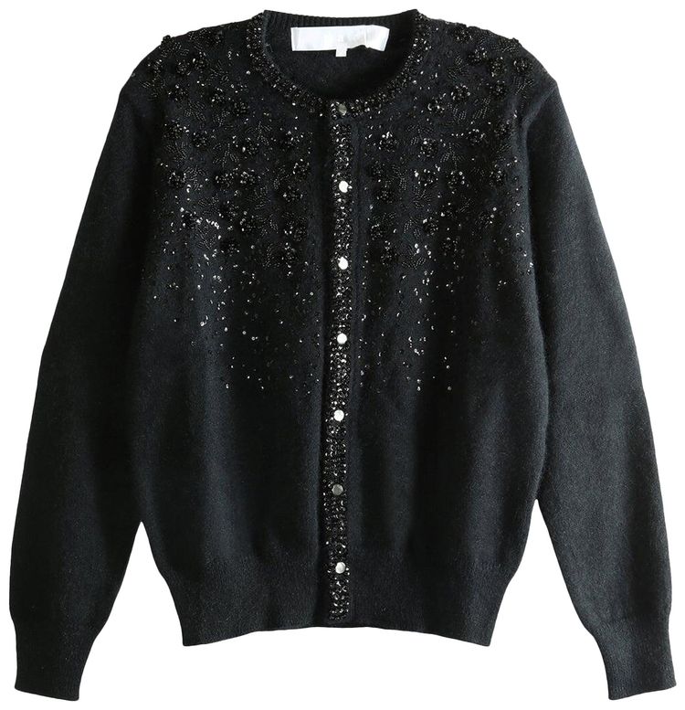 Tao Comme des Garcons Sequined Embellished Knit Cardigan Cardigans