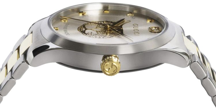 Gucci G Timeless Bracelet Watch Two Tone