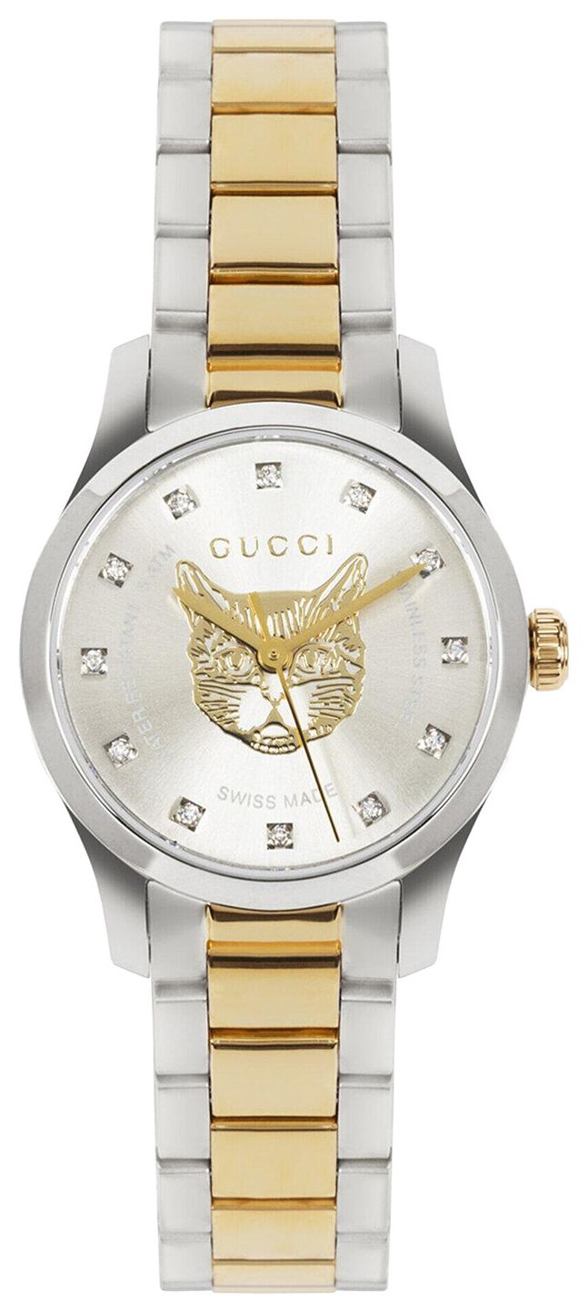 Gucci G Timeless Diamond Watch Two Tone