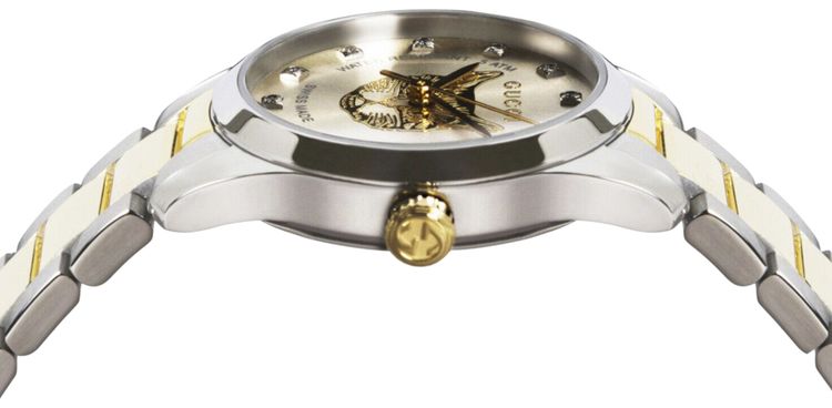 Gucci G Timeless Diamond Watch Two Tone