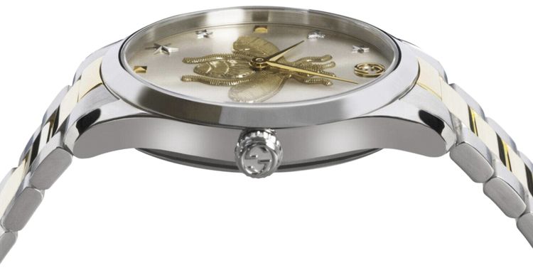 Gucci G Timeless Bracelet Watch Two Tone