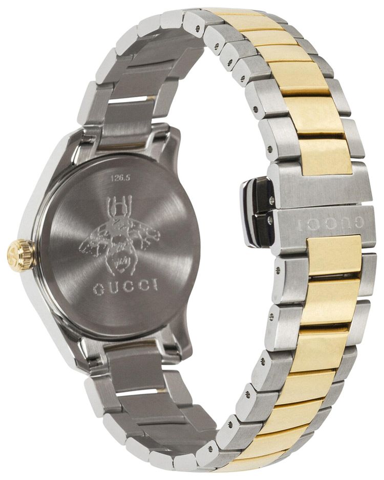 Gucci G Timeless Bracelet Watch Two Tone