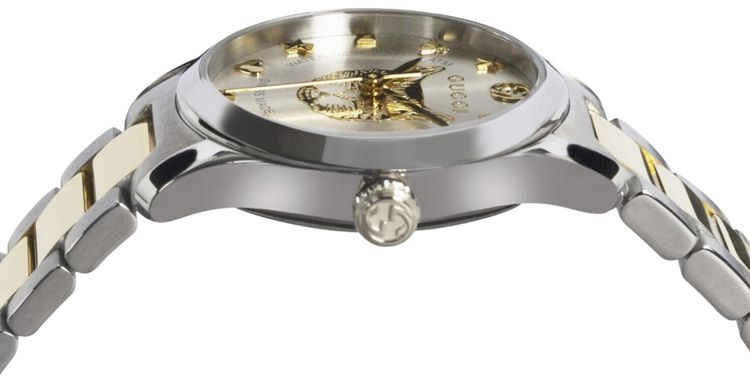 Gucci G Timeless Bracelet Watch Two Tone