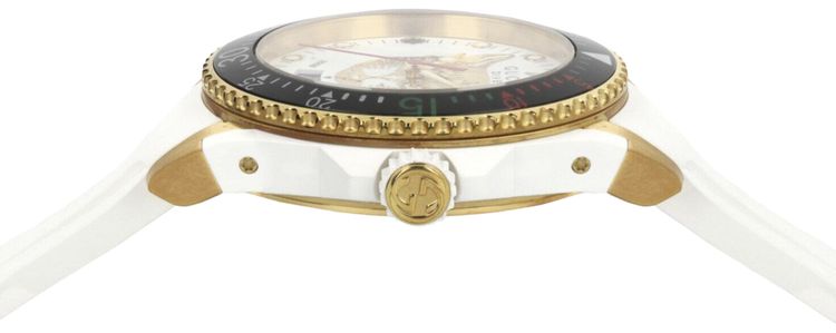 Gucci Dive Silicone Watch Gold