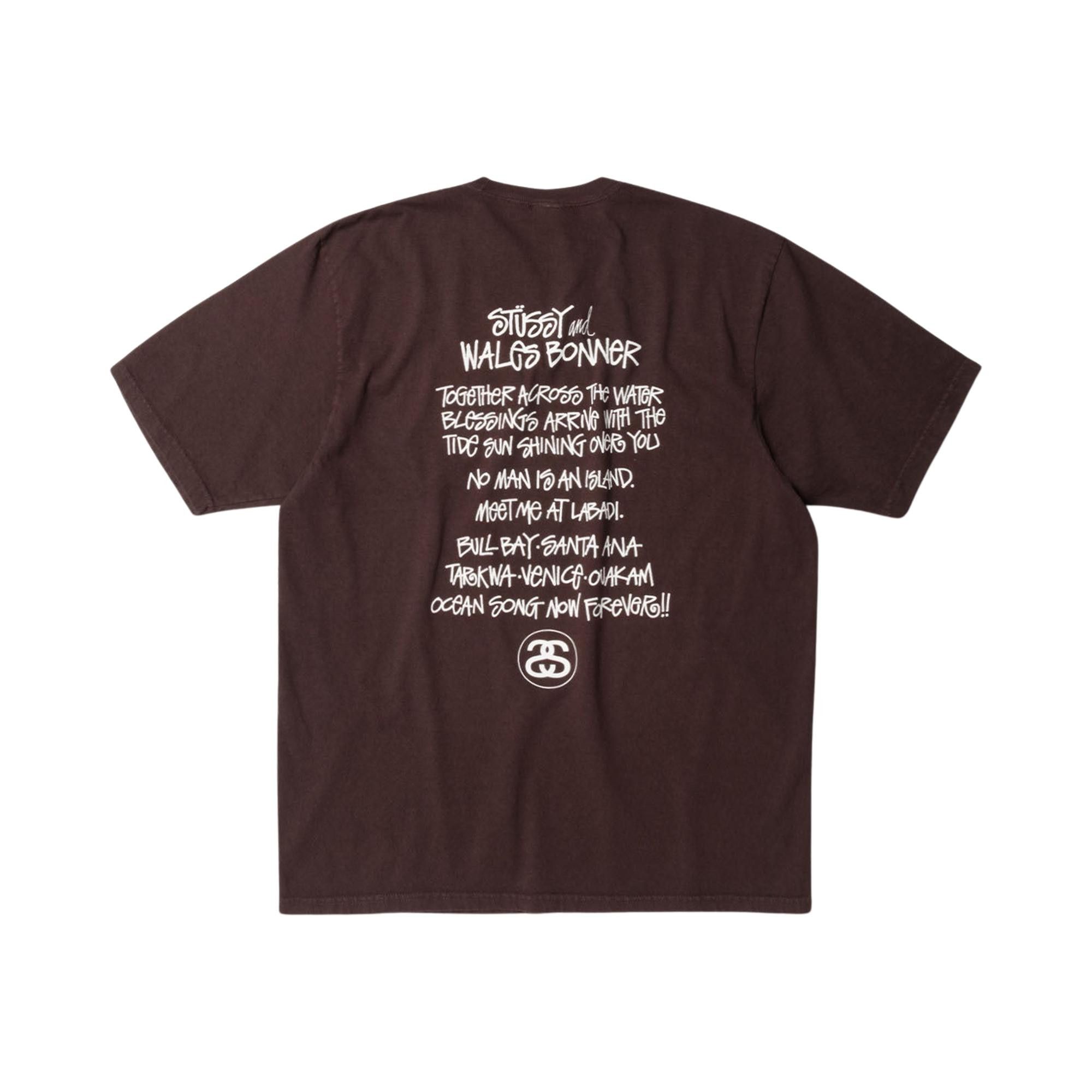 Buy Stussy x Wales Bonner Ocean Song Tee 'Brown' - 3904025 BROW | GOAT