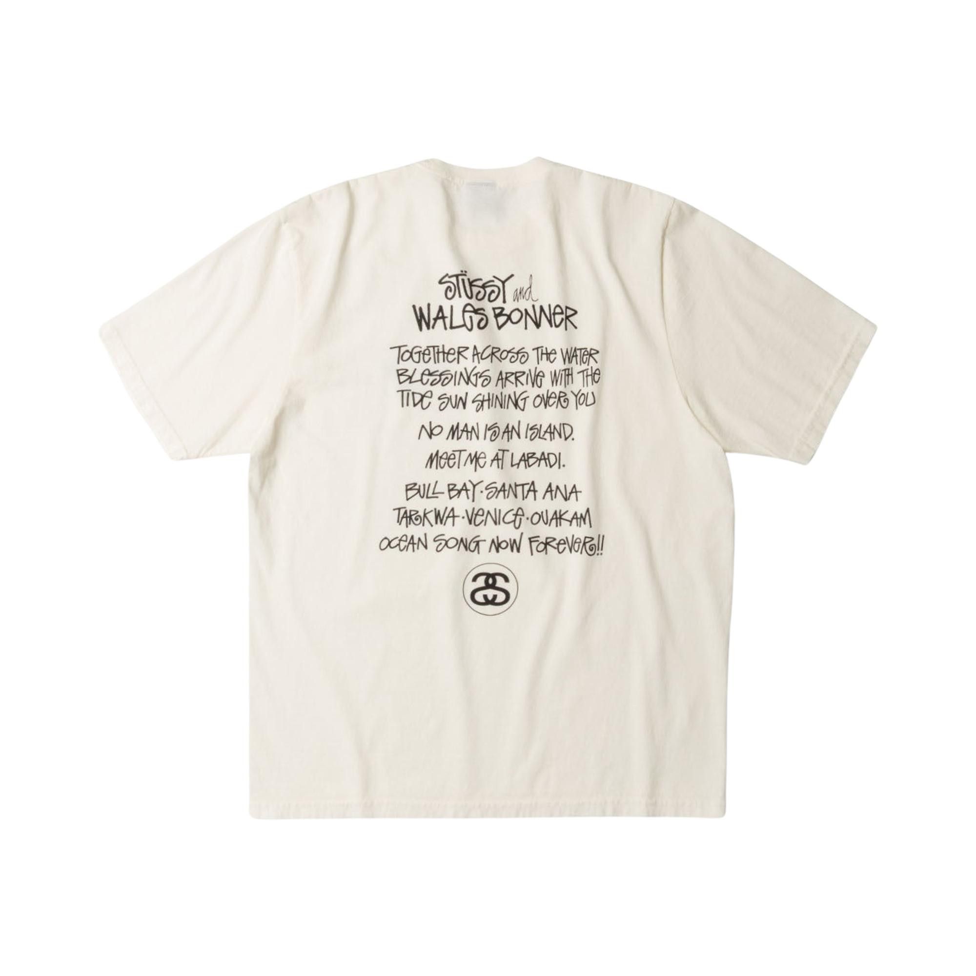 Buy Stussy x Wales Bonner Ocean Song Tee 'Ivory' - 3904025 IVOR | GOAT