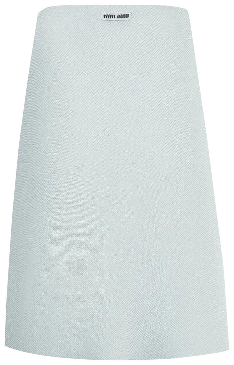 Miu Miu Silk Mid Length Skirt Astro