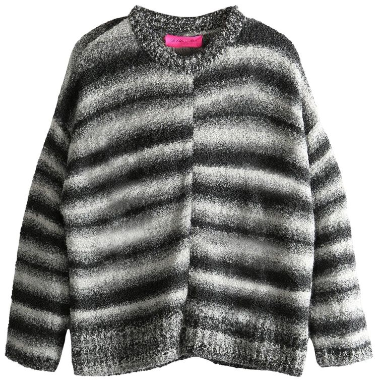 The Elder Statesman Rover Boucle Pullover Black Gradient