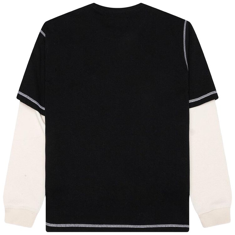 Awake NY Waffle Long Sleeve Shirt Black