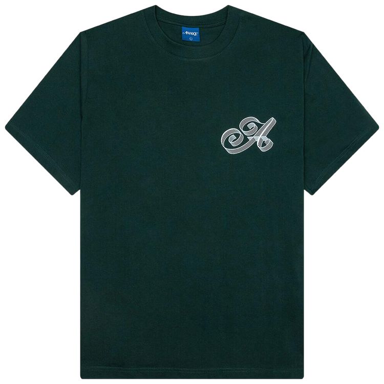 Awake NY Script Tee Green