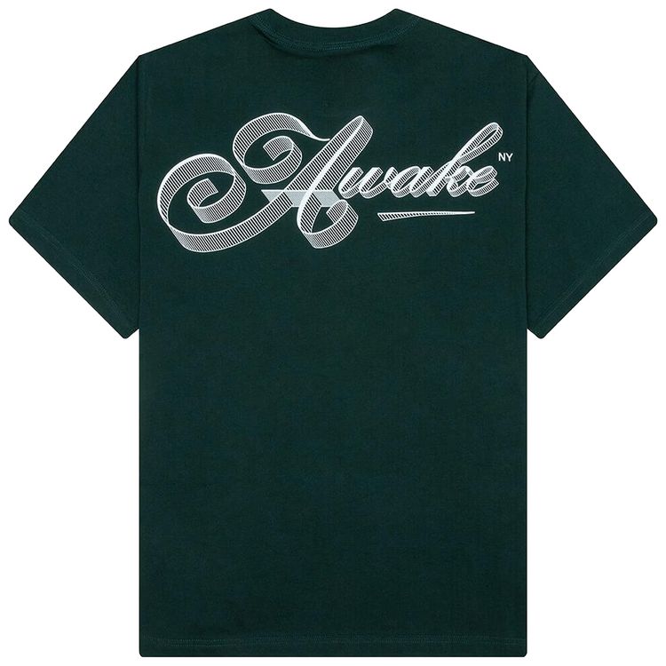 Awake NY Script Tee Green