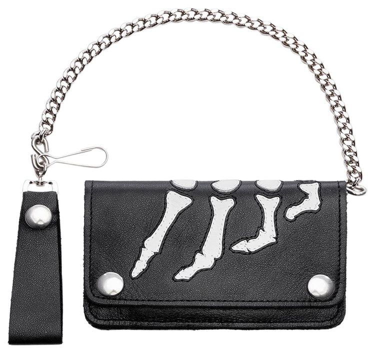Awake NY Vanson Bones Chain Wallet Black