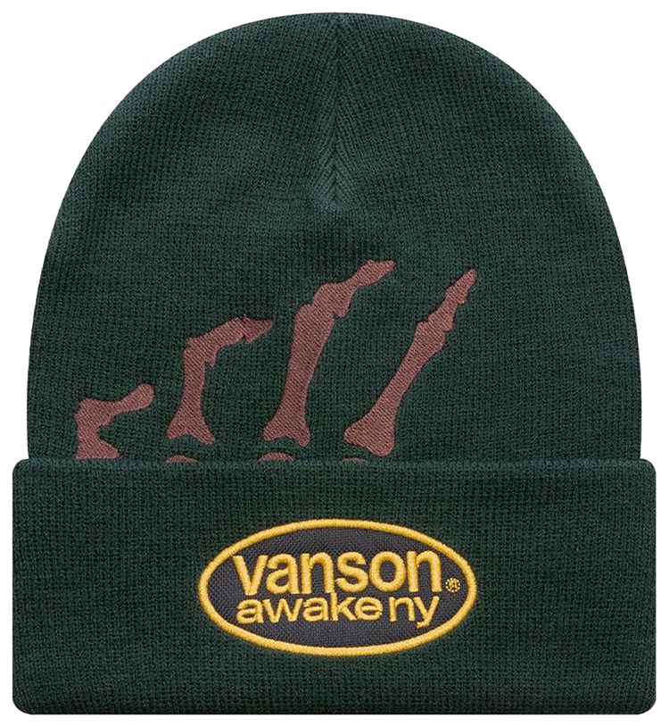 Awake NY Vanson Bones Beanie Green