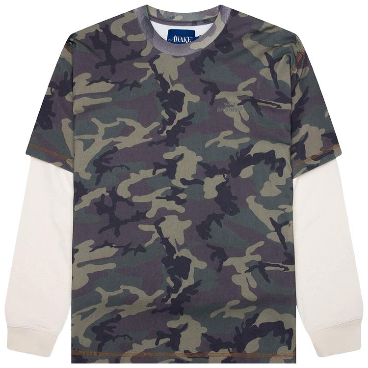 Awake NY Waffle Long Sleeve Shirt Camo