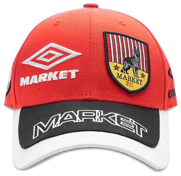 Market x Umbro Structure Adjustable Hat Vermillion