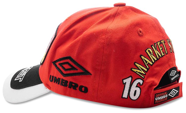 Market x Umbro Structure Adjustable Hat Vermillion