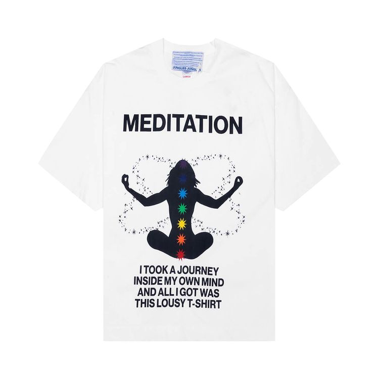 Jungles Meditation Short Sleeve Tee White
