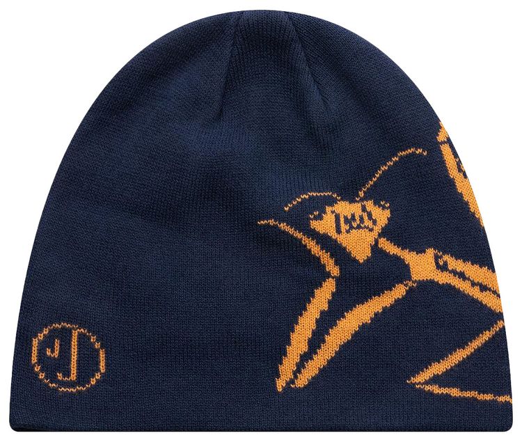 Jungles Praying Mantis Beanie Navy Blue