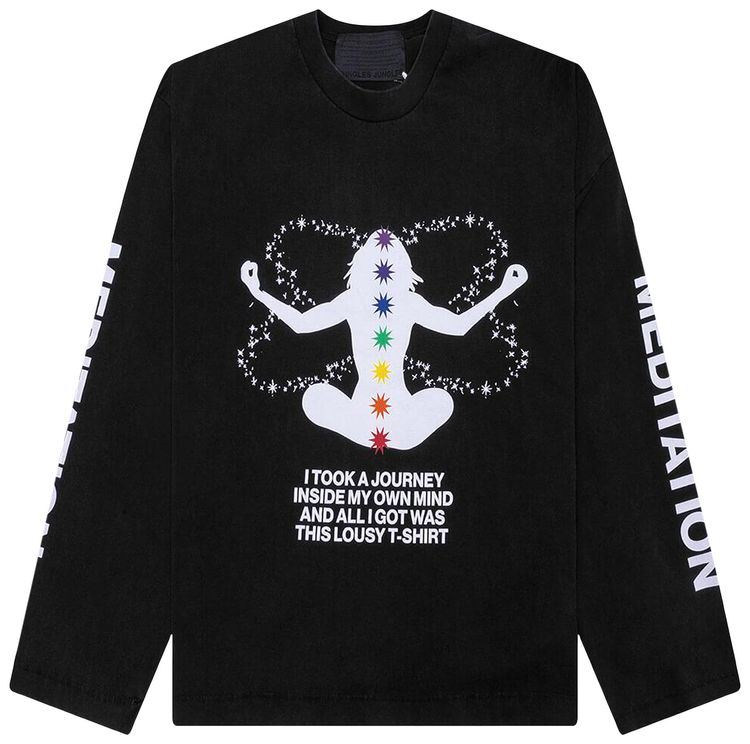 Jungles Meditation Long Sleeve Tee Black