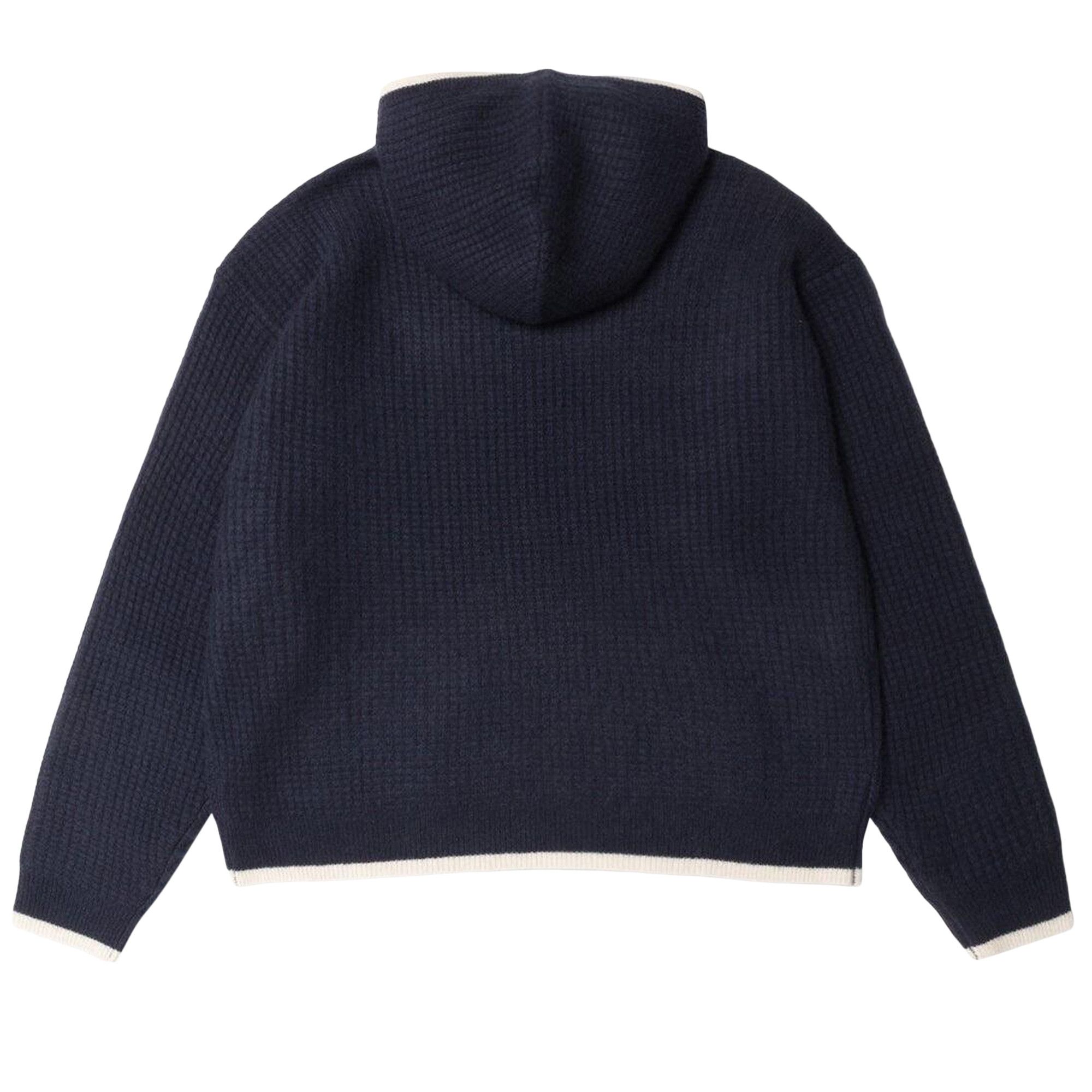 Buy Stussy x Wales Bonner Cashmere Hoodie 'Navy' - 317017 NAVY | GOAT