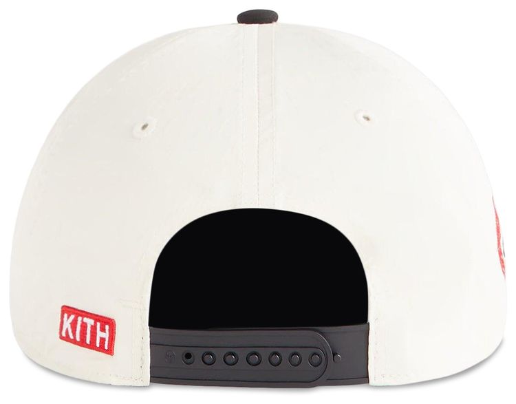 Kith x 47 For The Chicago Bulls Nylon Sl Hitch Snapback Sandrift