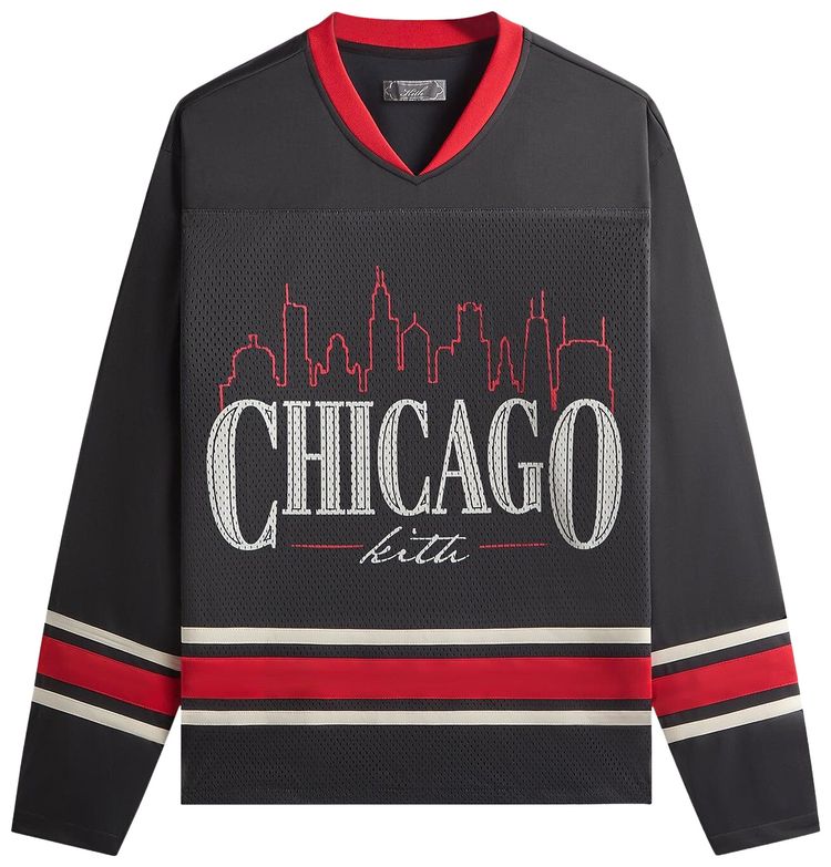 Kith Chicago Long Sleeve Malik Jersey Black