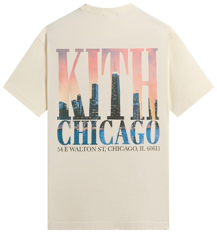 Kith Chicago Skyline Vintage Tee Silk