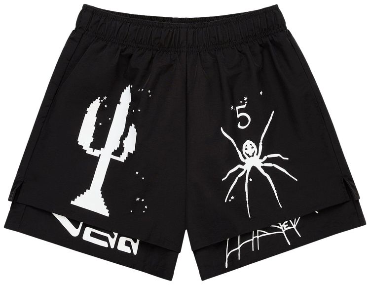 Sp5der VAA Double Layer Short Black